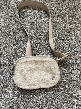 lululemon athletica Cream Sherpa Mini Crossbody Bag